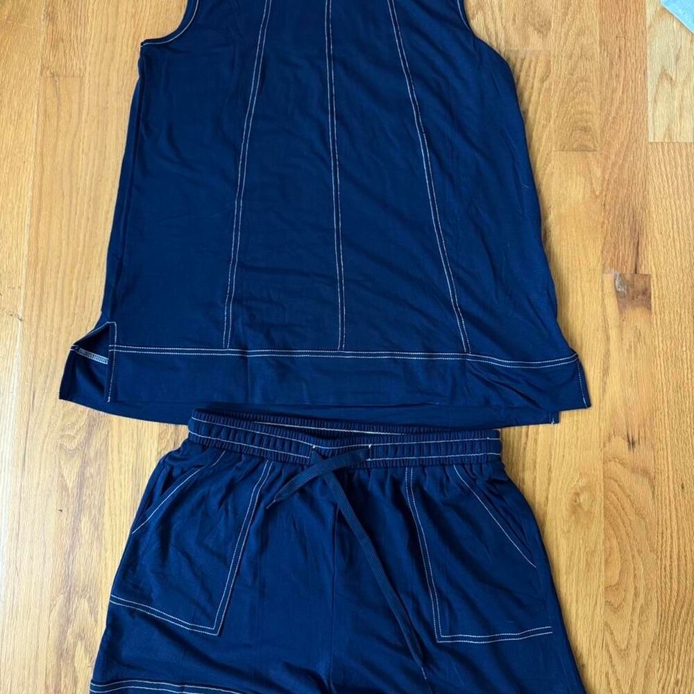 Amazon-essentials Women's Navy and Blue Jumpsuit